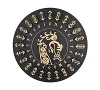 Juego de runas de madera, runas de madera hechas a mano para manualidades de brujas, suministros decorativos de bruja con inscripciones inmortales, herramientas de artesanía para altar, meditación