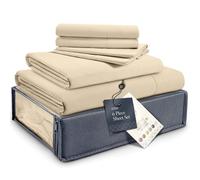 Juego de s banas BELADOR de lujo, suaves y sedosas, de 6 piezas para cama matrimonial, ajuste seguro, s banas de bolsillo profundo con el stico,