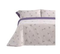 Juego de sábanas 144 hilos mue malva cama 150cm (3 piezas) donegal collections
