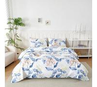 Juego de Sábanas 4 Piezas 180x190/200 cm, Sabanas Cama 180 Microfibra Cepillada Impresión,Sábanas Bajera Ajustable, Sabana Encimera Cama y 2 Funda de Almohada 50x80, Orquídea Canción de la Flor