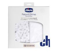 Juego de Sábanas Bajeras de Algodón Chicco para Next2Me Forever - 2 piezas Confetti