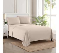 Juego de sábanas de 1800 Hilos de 21 Pulgadas de Profundidad - Juego de Ropa de Cama de Lujo de Microfibra cepillada de Calidad egipcia Suave con Planas, Ajustadas, 2 Fundas de Almohada