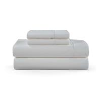 Juego de sábanas de algodón, transpirables y refrescantes, sábanas de lujo de hotel, extra suaves, de fácil ajuste, juego de 4 piezas, 600 hilos, sin arrugas, bolsillo de 40 cm de profundidad, color