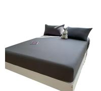 Juego de sábanas de bambú suave y transpirable con bolsillo, 2 fundas de almohada con certificación OEKO-TEX para un sueño fresco