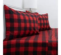 Juego de sábanas de microfibra cepillada de 1800 hilos, suave calidad egipcia, juego de ropa de cama de lujo con sábana encimera, sábana bajera, fundas de almohada, tamaño matrimonial, color borgoña a