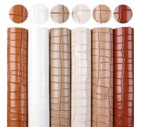 Juego de sábanas de tela de cuero sintético de PU for manualidades DIY