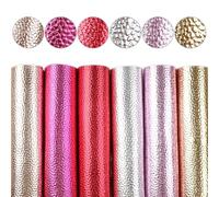 Juego de sábanas de tela de cuero sintético de PU for manualidades DIY