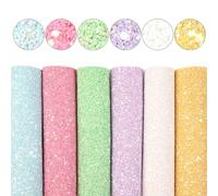 Juego de sábanas de tela de cuero sintético de PU for manualidades DIY