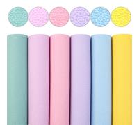 Juego de sábanas de tela de cuero sintético de PU for manualidades DIY