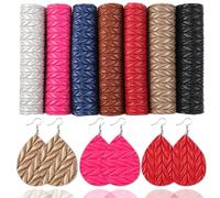 Juego de sábanas de tela de cuero sintético de PU for manualidades DIY