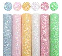 Juego de sábanas de tela de cuero sintético de PU for manualidades DIY