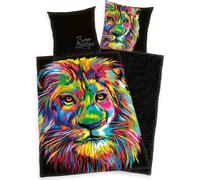 Juego De Sábanas Mako Satin Bureau Artistique León 155 X 220 Cm