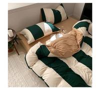 Juego de sábanas, Moderno Juego de Funda nórdica de algodón de Rayas Anchas tamaño Queen, Juegos de Cama de Lujo, Juegos de Funda nórdica, Juegos de Cama