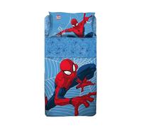Juego de sábanas para Cama Individual de Spiderman 100% algodón, Juego de sábanas, sábana encimera con Borde + sábana Bajera con Esquinas + Funda de Almohada