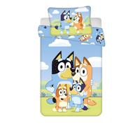 Juego De Sábanas Para Cuna Bluey Heeler Familia 100x135 CM 100% Algodón