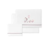 Juego de Sábanas para Minicuna de CORALINA Jirafa Bicicleta en blanco y maquillaje · Sábanas de Invierno para bebés