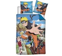 Juego De Sábanas Reversibles Naruto Shippuden 135 X 200 CM 100% Algodón
