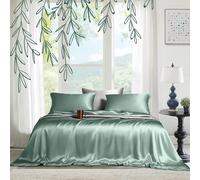 Juego de sábanas tamaño King de 4 Piezas, cómodas y Transpirables y refrescantes, sábanas de Lujo de Hotel, Bolsillos Profundos de 40.6 cm, fácil de Ajustar, Suave y sin Arrugas, sábanas y Fundas de