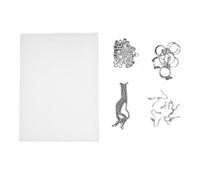 Juego de sábanas termorretráctiles con lápices de colores, ganchos para aretes, llavero, agujero para aretes, joyería, manualidades para niños