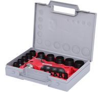 Juego de sacabocados anulares KS Tools, 16 piezas