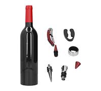 Juego de sacacorchos para botellas de vino, kit de abrebotellas inalámbrico con vertedor, tapón y cortador de papel de aluminio, set compacto de herramientas de bar para uso en el