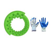 Juego de sacapuntas con guantes para afilar brocas eficientemente y prolongar la vida útil de la herramienta, fácil de usar para carpintería en el hogar