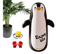 Juego de Sacos de de Boxeo para niños - Inflable de 120 cm - Juguete de poliéster con Guantes, Bomba de pie | Equipo de Entrenamiento Interior al Aire Libre para niños Que Mejora el Juego Activo