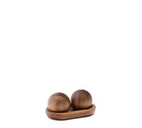Juego de salero y pimentero Nukha en madera de acacia 100 % FSC