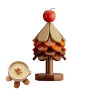 Juego de Salvamanteles de árbol de Navidad | Posavasos aislantes de madera de navidad,Salvamanteles antigrietas para utensilios de cocina | para cocina casera Utensilios taza platos