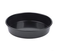 Juego de sartenes gruesas de acero al carbono antiadherente para horno, plato redondo resistente con bordes lisos, utensilios de cocina de alta resistencia al calor (7 pulgadas)