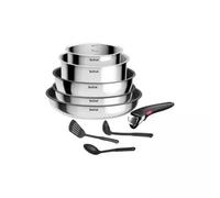 Juego de sartenes Tefal Plateado 24 y 28 cm con 5 recipientes y 3 utensilios