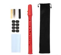 Juego de saxofón compacto con bolsa, da rienda suelta a tu musicalidad dondequiera que estés (rojo)