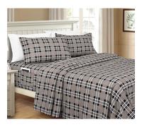 Juego de sαbanas a cuadros Elegant Comfort Lilliana de 6 piezas, mαxima comodidad, resistente a la decoloraciσn y a las arrugas, sαbana de microf