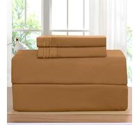 Juego de sαbanas de lujo Elegant Comfort en Amazon 1500 Premier, resistente a las arrugas, a la decoloraciσn y a las manchas, juego de sαbanas de