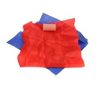 Juego de seda mágica que cambia de color, bufanda de transformación de 4 colores con punta del pulgar, 18 x 18 cm, accesorio de tela ilusión para magos
