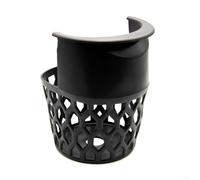 Juego de seis bolsillos para mesa de billar incluyendo cuatro esquinas y dos redes laterales para mesas estándar, material de PVC negro con tornillos de montaje (bolsas intermedias)
