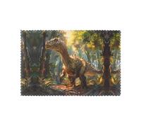 Juego de seis manteles individuales a prueba de aceite y aislantes del calor WZYWHJ Tyrannosaurus Rex in the Forest