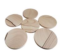 Juego de seis posavasos de arenisca natural, patrón de moda de 3.94 pulgadas, cubierta trasera antideslizante de corcho