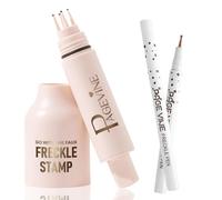 Juego de sellos 2 en 1 para pecas artificiales, herramienta de maquillaje resistente al agua para pecas artificiales, herramienta de maquillaje de 5 puntos con cabezal de sello multizinc (LIGHT)