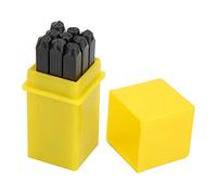 Juego de Sellos con Números Y Letras, Acero Al Carbono, 3 Mm, Números del Alfabeto, Punzón, Sello de Metal, Kit de Herramientas para Manualidades con Estuche para Impresión,(Punzón digital (0-9))