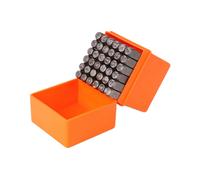 Juego de Sellos con NúMeros y Letras MayúSculas de 36 Piezas de 3 Mm (A-Z y 0-9) Perfecta para Imprimir Metal, PláStico, Madera, Cuero