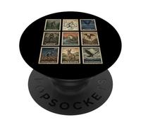 Juego de Sellos Cryptid Bigfoot Yeti Mothman Legendary Creatures PopSockets PopGrip Adhesivo