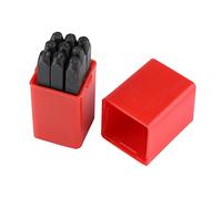 Juego de sellos de acero al carbono de 3 mm con forma de alfabeto/números, kit de herramientas para manualidades con estuche (números)