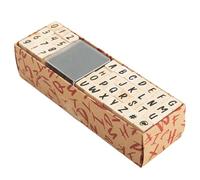 Juego de sellos de apuestas Juego de sellos de madera traídos con goma, creativo duradero y números | Juego de sellos fáciles de llevar como regalo para amigos y familiares