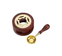 Juego de sellos de cera para bricolaje, práctico calentador de fusión de cera, multiusos, impresión de cera, fundidor de calefacción para sobres decorativos