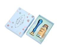 Juego de sellos de cera transparentes, resistentes a la corrosión, con un empaque exquisito. Sellos de cera para sobres, tarjetas de invitación y decoración. (Azul)