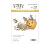 Juego de sellos de goma adhesivos de The House-Mouse Tree-mendous Christmas Collection
