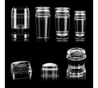 Juego de sellos de silicona transparente para uñas francesas con raspador, estampado corporal visible para uñas, diseños de manicura, sello de uñas con raspador