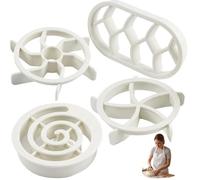Juego de sellos para pan y panecillos, juego de 4 piezas para hornear pan con diferentes formas, ideal para hacer pan y actividades de repostería familiar, accesorios de masa madre y maestros de horno