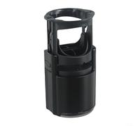 Juego de sellos redondos autoentintados fáciles de usar con soporte de almacenamiento para una fácil organización de documentos (negro + fuente)